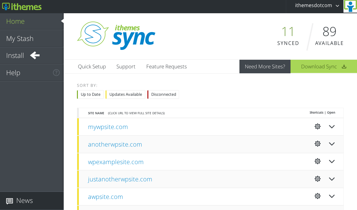 ithemes-sync-install-feature