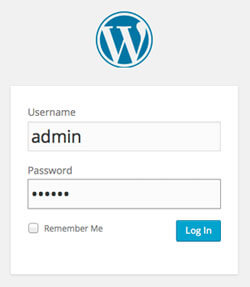 Using 'admin' is a no-no for WordPress password security.