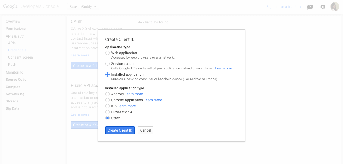 create-client-id-google-drive