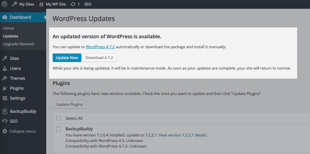 wordpress 4.7.2