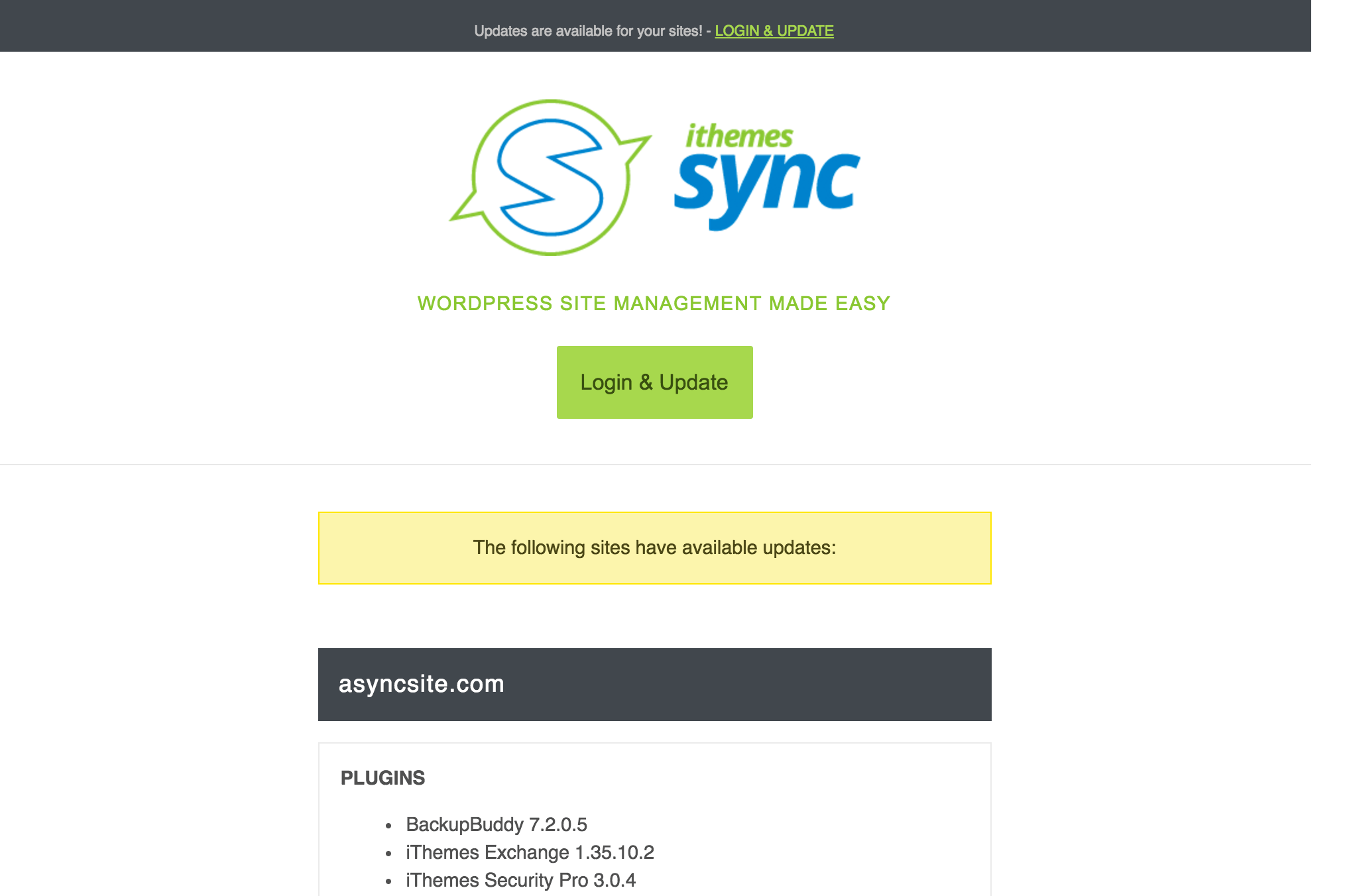 Sync email