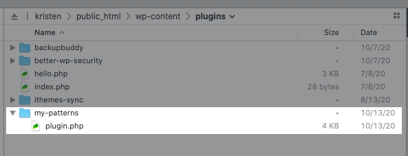 custom wordpress block patterns plugin