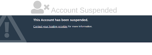 How to Fix “This Account Has Been Suspended” Message On Your Website