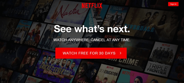 Call to Action Netflix